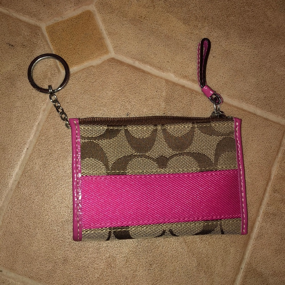 Coach cardholder keychain